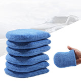Maxbell Car Wax Applicator Pad with pocket for cleaning Furniture Blue