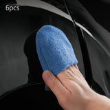 Maxbell Car Wax Applicator Pad with pocket for cleaning Furniture Blue