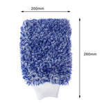 Maxbell Car Wash Mitt Absorbent Effective Washing Machine Washable for Trucks Blue