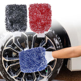 Maxbell Car Wash Mitt Absorbent Effective Washing Machine Washable for Trucks Blue