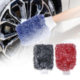 Maxbell Car Wash Mitt Absorbent Effective Washing Machine Washable for Trucks Blue