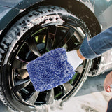 Maxbell Car Wash Mitt Absorbent Effective Washing Machine Washable for Trucks Blue