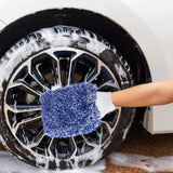 Maxbell Car Wash Mitt Absorbent Effective Washing Machine Washable for Trucks Blue