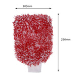 Maxbell Car Wash Mitt Absorbent Effective Washing Machine Washable for Trucks Red