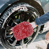 Maxbell Car Wash Mitt Absorbent Effective Washing Machine Washable for Trucks Red