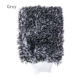 Maxbell Car Wash Mitt Absorbent Effective Washing Machine Washable for Trucks Gray