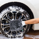 Maxbell Car Wash Mitt Absorbent Effective Washing Machine Washable for Trucks Gray