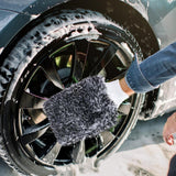 Maxbell Car Wash Mitt Absorbent Effective Washing Machine Washable for Trucks Gray