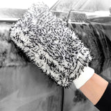 Maxbell Car Wash Mitt Absorbent Effective Washing Machine Washable for Trucks Gray