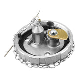 Maxbell Fuel Tank Filler Cap with Lock Durable Metal for Peterbill Before 1980