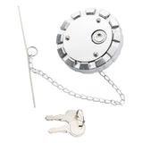 Maxbell Fuel Tank Filler Cap with Lock Durable Metal for Peterbill Before 1980