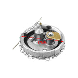 Maxbell Fuel Tank Filler Cap with Lock Durable Metal for Peterbill Before 1980