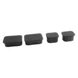 Maxbell 4x Front Axle Plug Crash Bar End Caps Durable Black for Ford Bronco
