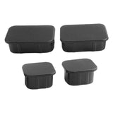 Maxbell 4x Front Axle Plug Crash Bar End Caps Durable Black for Ford Bronco