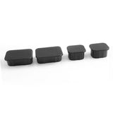 Maxbell 4x Front Axle Plug Crash Bar End Caps Durable Black for Ford Bronco