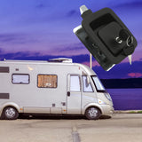 Maxbell Universal RV Paddle Entry Door Lock Latch Caravan Horse Trailers with 2 Keys
