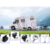 Maxbell RV Paddle Entry Door Lock Latch Travel Trailers Entrance with 2 Keys Caravan
