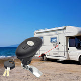 Maxbell RV Paddle Entry Door Lock Latch Travel Trailers Entrance with 2 Keys Caravan