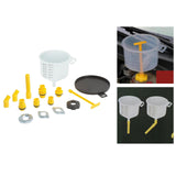Maxbell Car Spill Proof Radiator Coolant Filling Funnel Kit 15 Pieces Professional