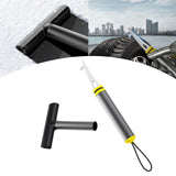 Maxbell Car Ice Scraper Double Sided TPU Winter Windshield Cleaner Durable Accessory