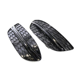 Maxbell 2 Pieces Fog Lamp Cover Set Replaces for Mercedes Benz C Class W205 With black bars