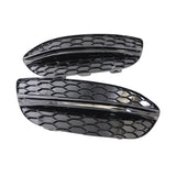 Maxbell 2 Pieces Fog Lamp Cover Set Replaces for Mercedes Benz C Class W205 With black bars