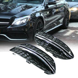 Maxbell 2 Pieces Fog Lamp Cover Set Replaces for Mercedes Benz C Class W205 With bright strip
