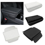 Maxbell PVC Leather Car Armrest Cover Protector Interior for Tesla Model 3/Y Black