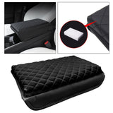 Maxbell PVC Leather Car Armrest Cover Protector Interior for Tesla Model 3/Y Black