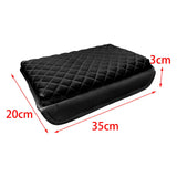 Maxbell PVC Leather Car Armrest Cover Protector Interior for Tesla Model 3/Y Black