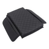 Maxbell PVC Leather Car Armrest Cover Protector Interior for Tesla Model 3/Y Black with pocket