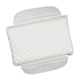 Maxbell PVC Leather Car Armrest Cover Protector Interior for Tesla Model 3/Y White with pocket