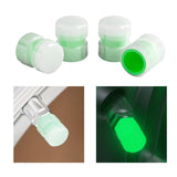 Maxbell 4Pcs Auto Tire Valve Caps Bike Tire Caps Accessories for Cars SUV Green
