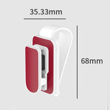 Maxbell sun Visor Sunglasses Clip Organizer Space Saving for Auto SUV White Red