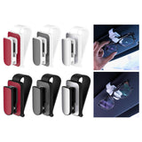 Maxbell sun Visor Sunglasses Clip Organizer Space Saving for Auto SUV White Red