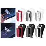 Maxbell sun Visor Sunglasses Clip Organizer Space Saving for Auto SUV White Red