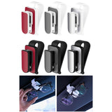 Maxbell sun Visor Sunglasses Clip Organizer Space Saving for Auto SUV White Red