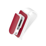 Maxbell sun Visor Sunglasses Clip Organizer Space Saving for Auto SUV White Red