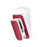 Maxbell sun Visor Sunglasses Clip Organizer Space Saving for Auto SUV White Red