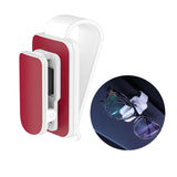 Maxbell sun Visor Sunglasses Clip Organizer Space Saving for Auto SUV White Red