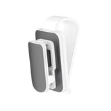 Maxbell sun Visor Sunglasses Clip Organizer Space Saving for Auto SUV White Grey