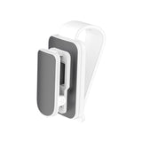 Maxbell sun Visor Sunglasses Clip Organizer Space Saving for Auto SUV White Grey