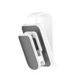 Maxbell sun Visor Sunglasses Clip Organizer Space Saving for Auto SUV White Grey