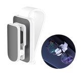 Maxbell sun Visor Sunglasses Clip Organizer Space Saving for Auto SUV White Grey