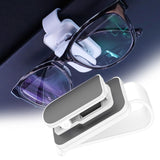 Maxbell sun Visor Sunglasses Clip Organizer Space Saving for Auto SUV White Grey