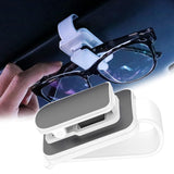 Maxbell sun Visor Sunglasses Clip Organizer Space Saving for Auto SUV White Grey