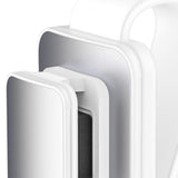 Maxbell sun Visor Sunglasses Clip Organizer Space Saving for Auto SUV White Argent