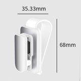 Maxbell sun Visor Sunglasses Clip Organizer Space Saving for Auto SUV White Argent