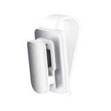 Maxbell sun Visor Sunglasses Clip Organizer Space Saving for Auto SUV White Argent