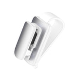 Maxbell sun Visor Sunglasses Clip Organizer Space Saving for Auto SUV White Argent